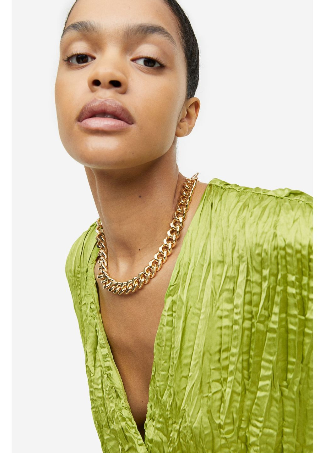 Оливкова повсякденний плаття, сукня H&M однотонна