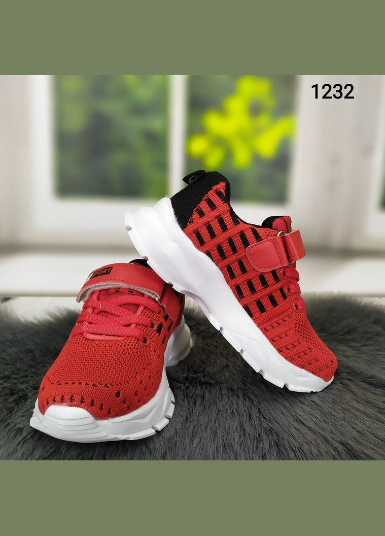 Червоні осінні кросівки дитячі для дівчинки Канарейка