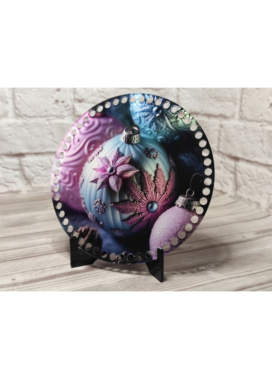 Акрилове денце для сумок і кошиків "Ялинкова іграшка" 16 No Brand (361202959)