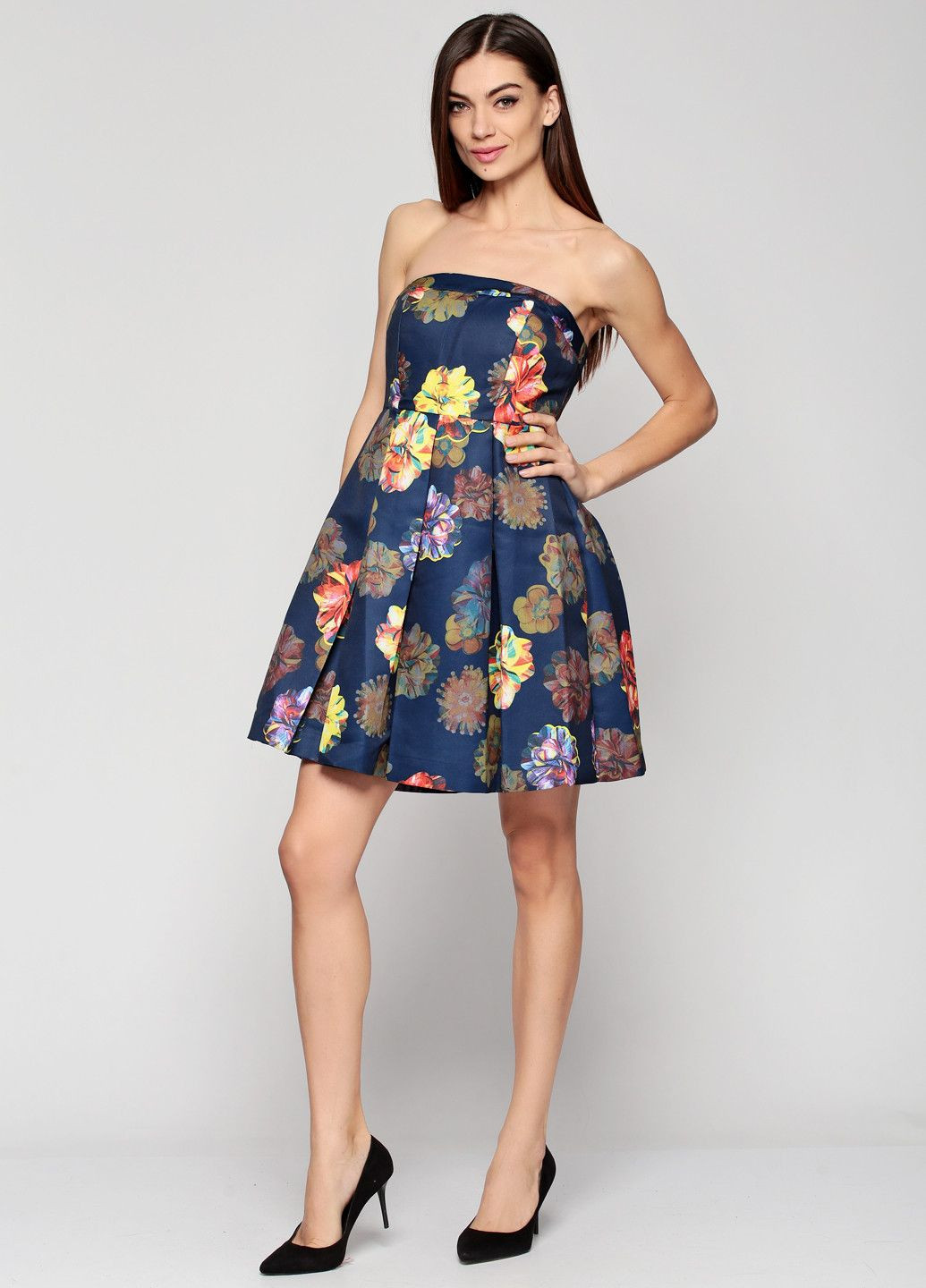 Синее повседневный платье синий Axel