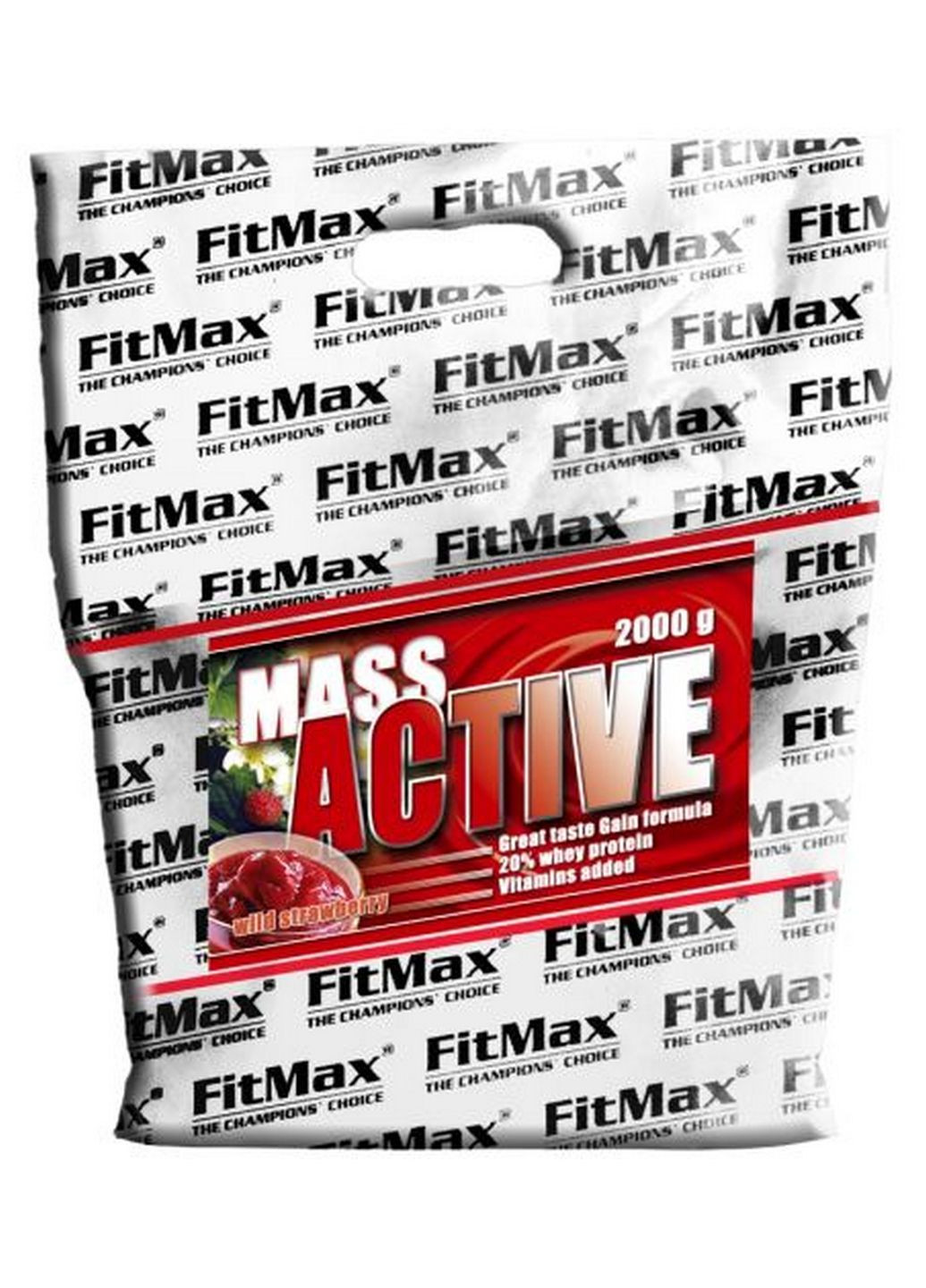 Гейнер Mass Active, 2 кг Земляника FitMax (293483199)