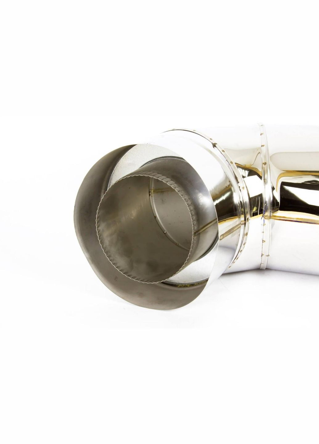 Колено для дымохода утепленное ф140/200 нерж/нерж 90гр (сендвич) Комінвент (317295511)