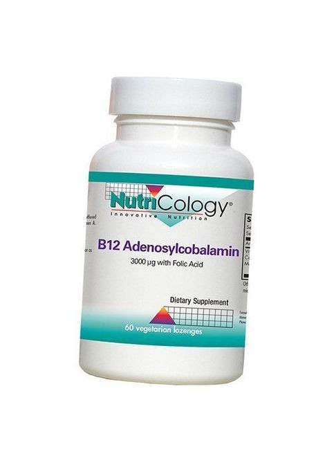 Фолієва кислота та Аденозилкобаламін, B12 Adenosylcobalamin, 60вегледенцов (36373005) NutriCology (277756211)