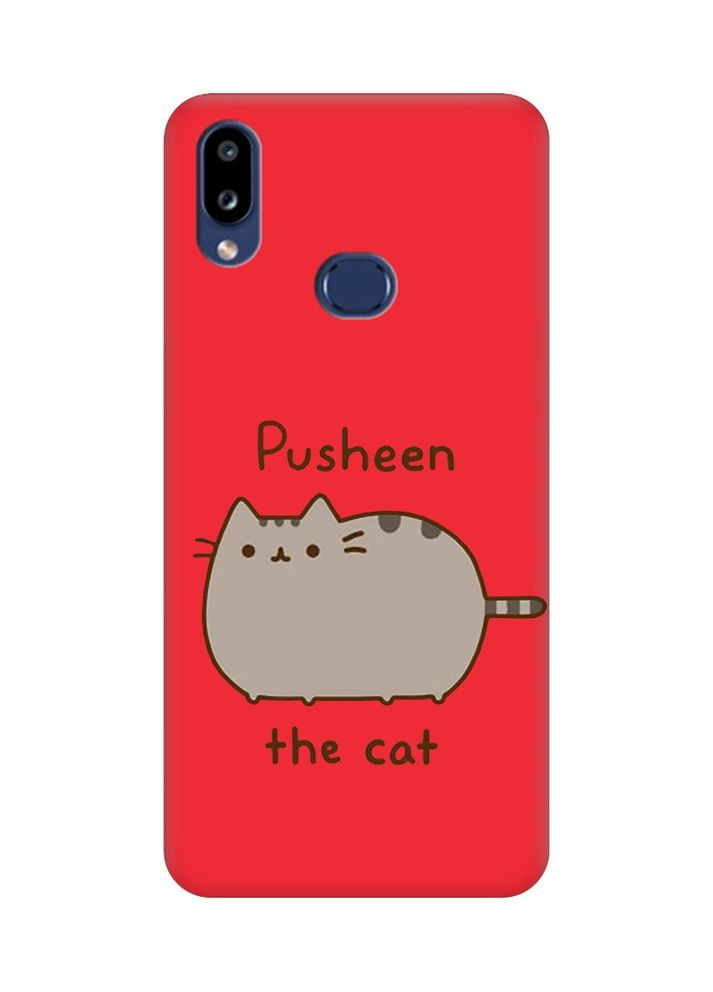 Матовий червоний чохол на Samsung Galaxy A10s (A107) Пушин котик (принт 412) Creative (356125787)