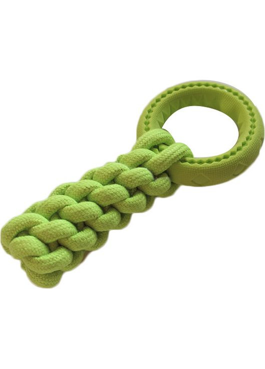 Игрушка GrizZzly кросфит с кольцом 9574 24х10см зелёный AnimAll (278309163)
