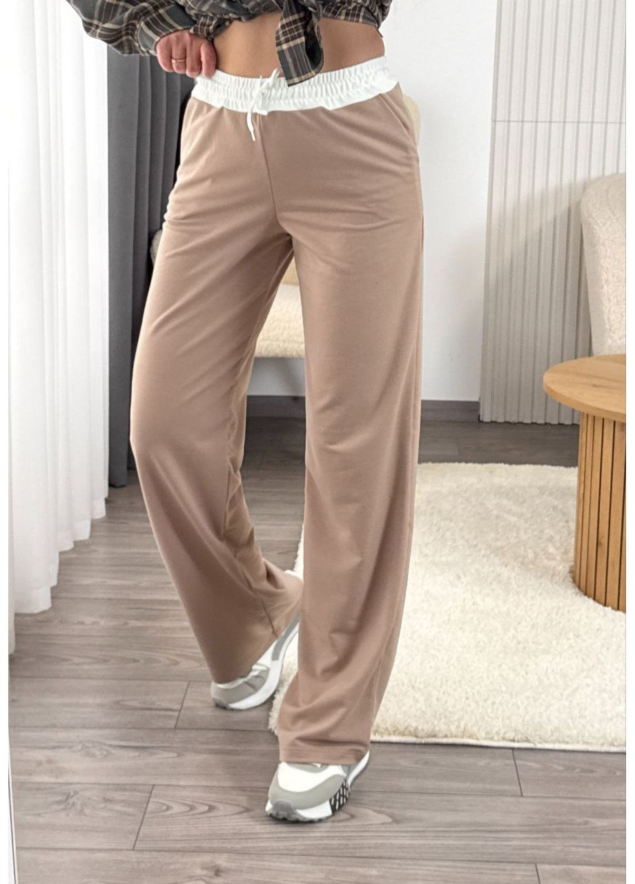 Брюки палаццо качественная двунитка,резинка на талии Україна (353828034)