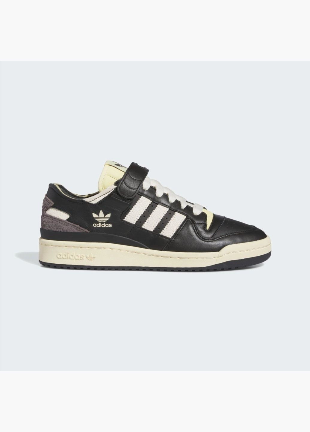 Чорні кросівки чоловічі forum 84 low shoes black ie3206 adidas