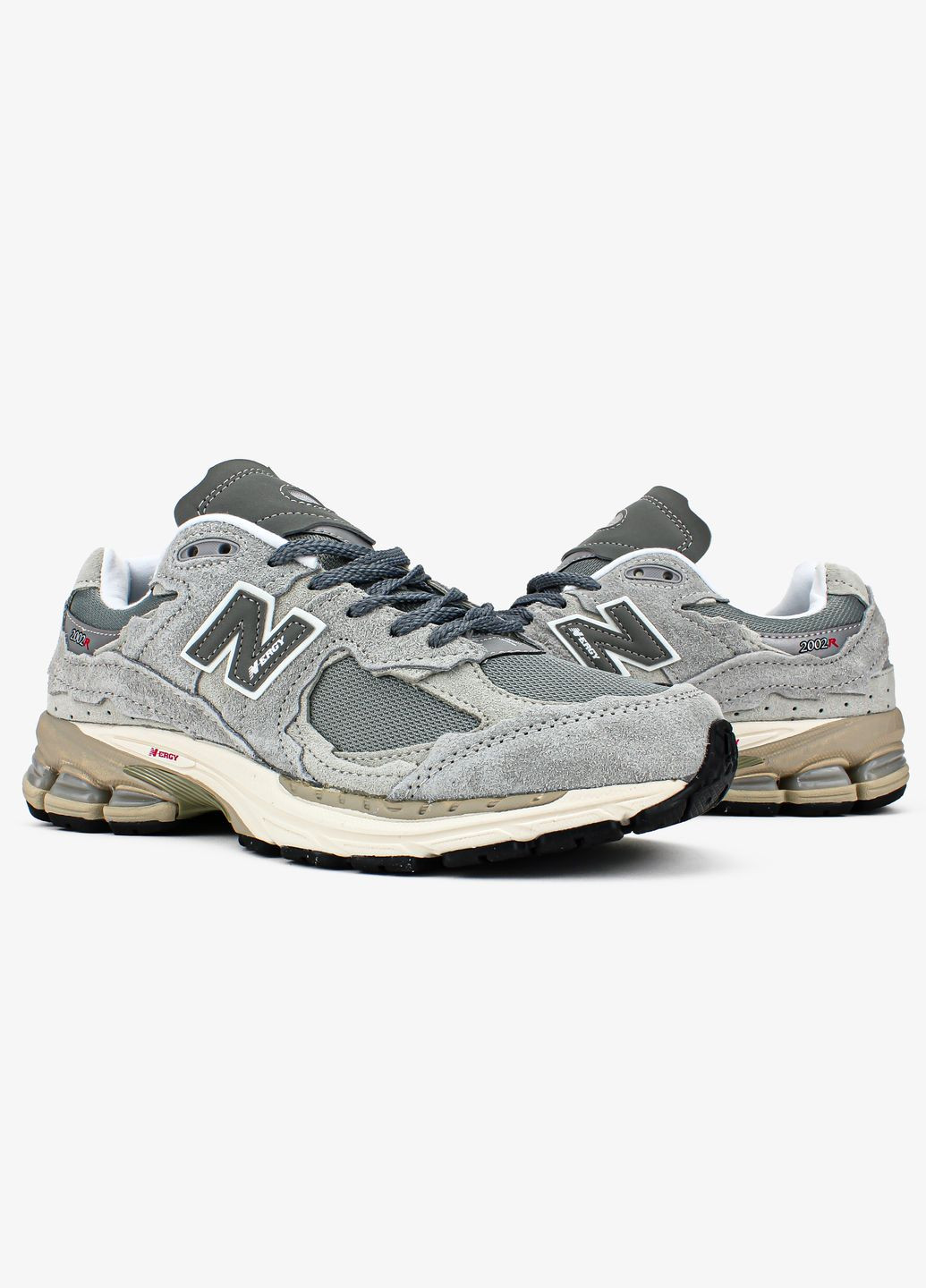 Сірі всесезон кросівки чоловічі і жіночі new balance 2002r protection pack gray | нью беланс 2002r сірі No Brand