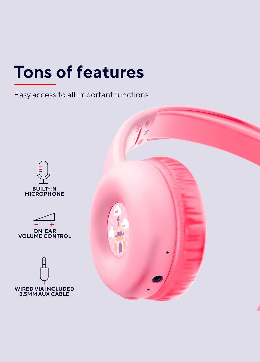 Навушники On-ear Nouna Kids, Wireless, Mic, Trust (342397659)