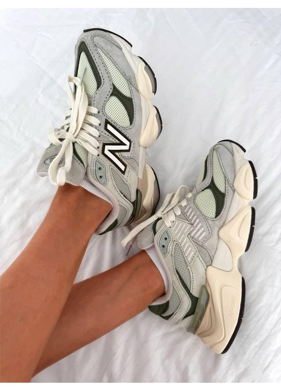 Бежевые демисезонные кроссовки мужские new balance 9060 « olivine » нью беланс 9060 No Brand