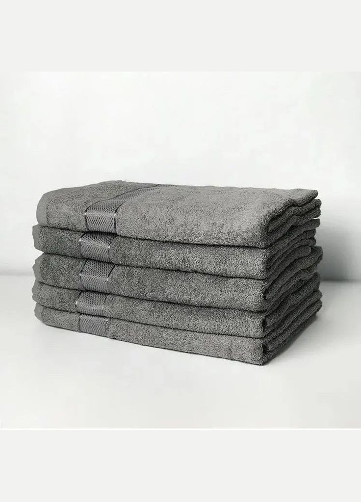 Aisha Home Textile рушник махровий aisha - royal сірий 40*70 (400 г/м2) сірий виробництво -