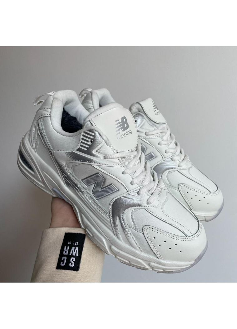 Белые зимние кроссовки мужские new balance 530 white leather нью беланс 530 No Brand