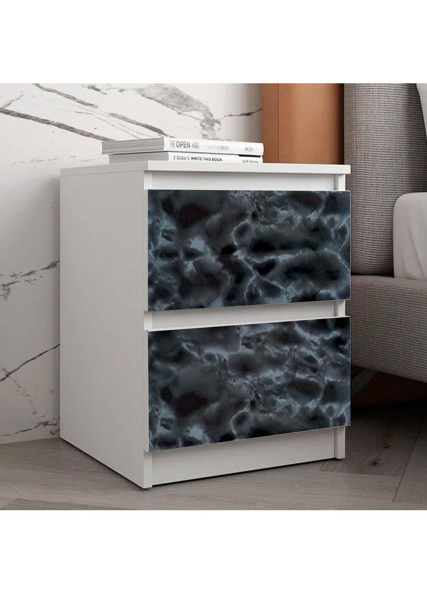 Самоклеюча плівка чорний мармур 0,45х10м (3DPanda-0820) Sticker Wall (323154672)