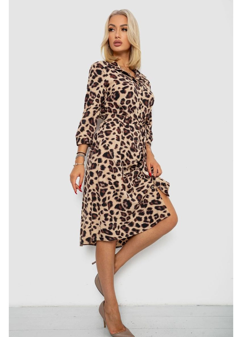 Комбінована сукня софт на ґудзиках з принтом Sport Line