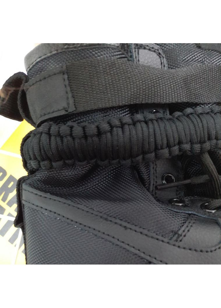 Черные демисезонные кроссовки мужские nike special fled air force 1 black найк No Brand