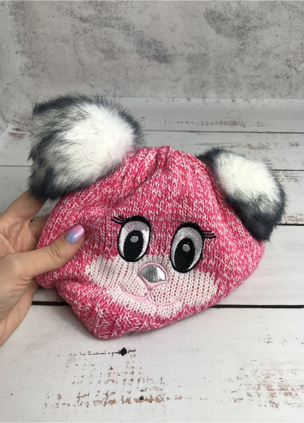 Шапка дитяча For Kids на дівчинку Рожевий (480-1) Alex (366276930)