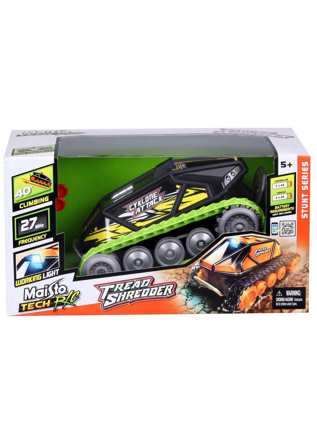 Танк на радиоуправлении Tread Shredder, черно-зеленый () Maisto 82101 black/green (328402341)