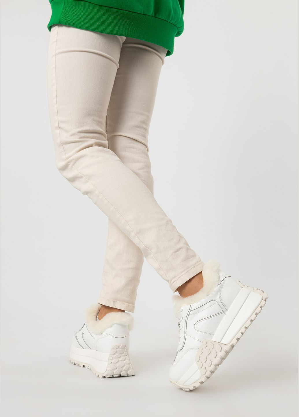 Кроссовки (1894Ц) Aimeini белые зима (328914618)