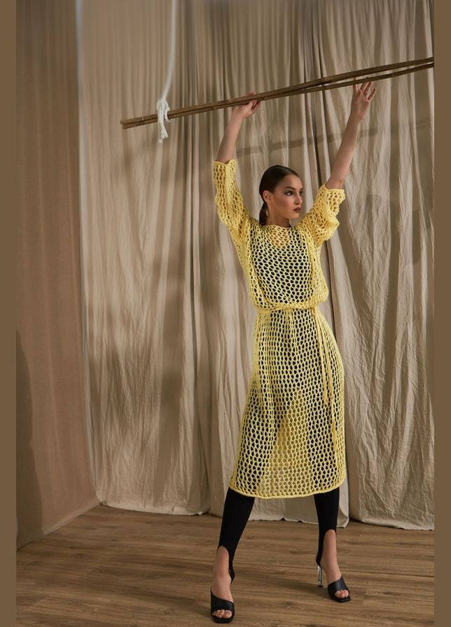 Подовжена туніка-сітка з бавовняної пряжі (2097) Triko Bakh (334710314)