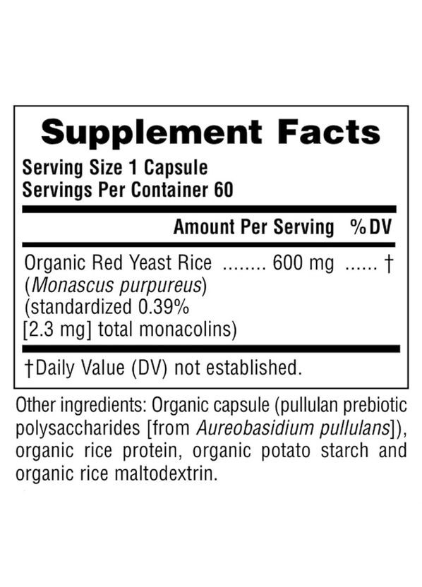 Органический Красный Дрожжевой Рис, Source of Life Garden,, 60 капсул Natures Plus (326054218)