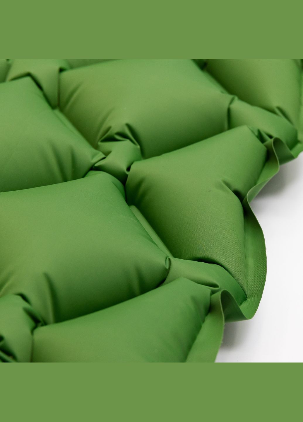 Надувной матрас с TPU 190*55*3 см с подушкой, зеленый. LUGI (324070738)