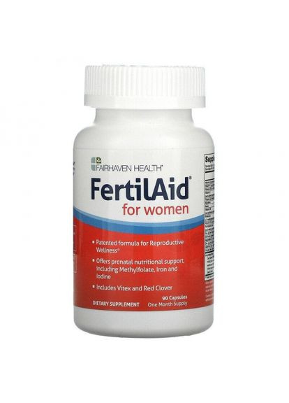 Витамины для зачатия, FertilAid for Women,, 90 капсул (FHH00004) Fairhaven Health (266039085)