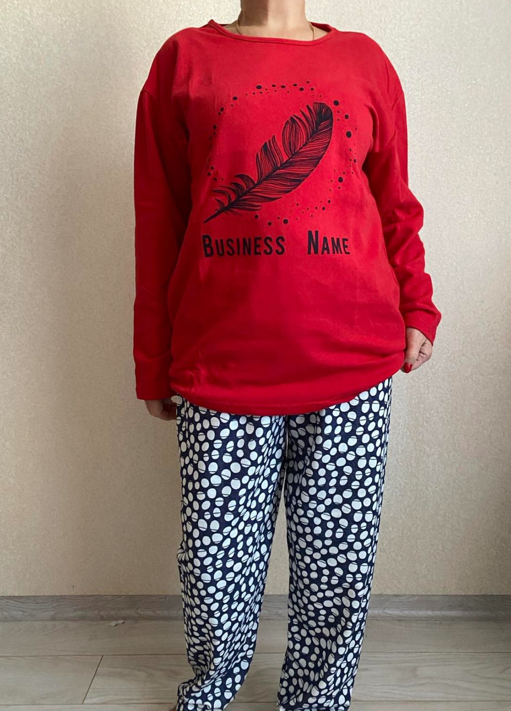 Червона піжама жіноча Asma