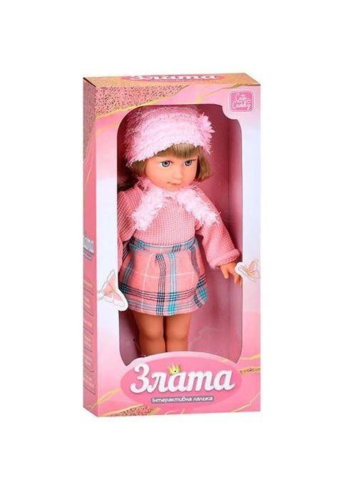 Интерактивная кукла M 5973 I UA Злата 40см, LimoToy, мягконабивная, музыка, звук, на укр.языке, в коробке (6903317675425) Limo Toy (367114914)