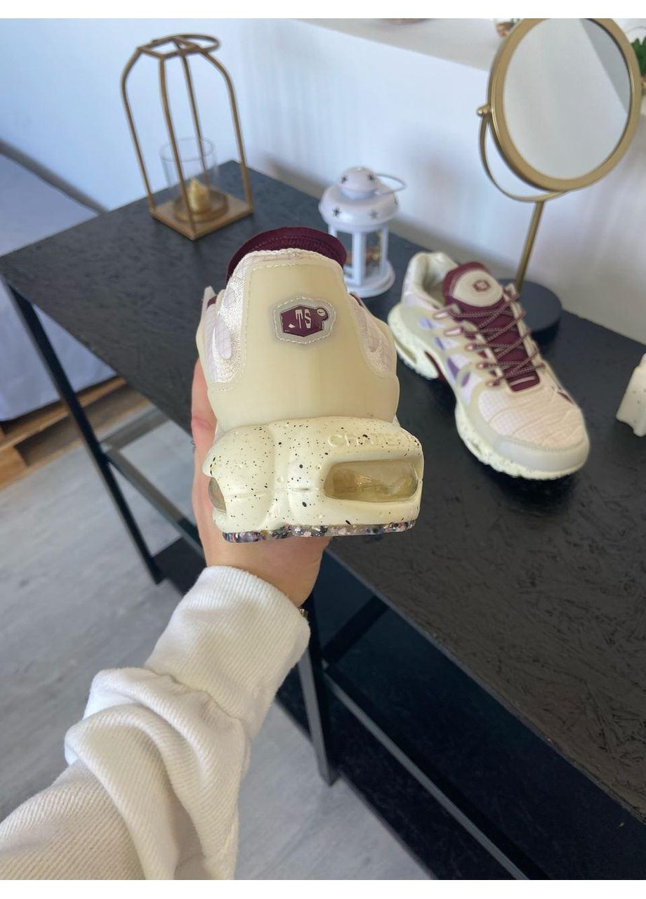 КРОССОВКИ ЖЕНСКИЕ NIKE AIR MAX TERRASCAPE PLUS TAN BURGUNDY НАЙК АИР МАКС ТН ПЛЮС No Brand бежевые демисезоны (368862568)