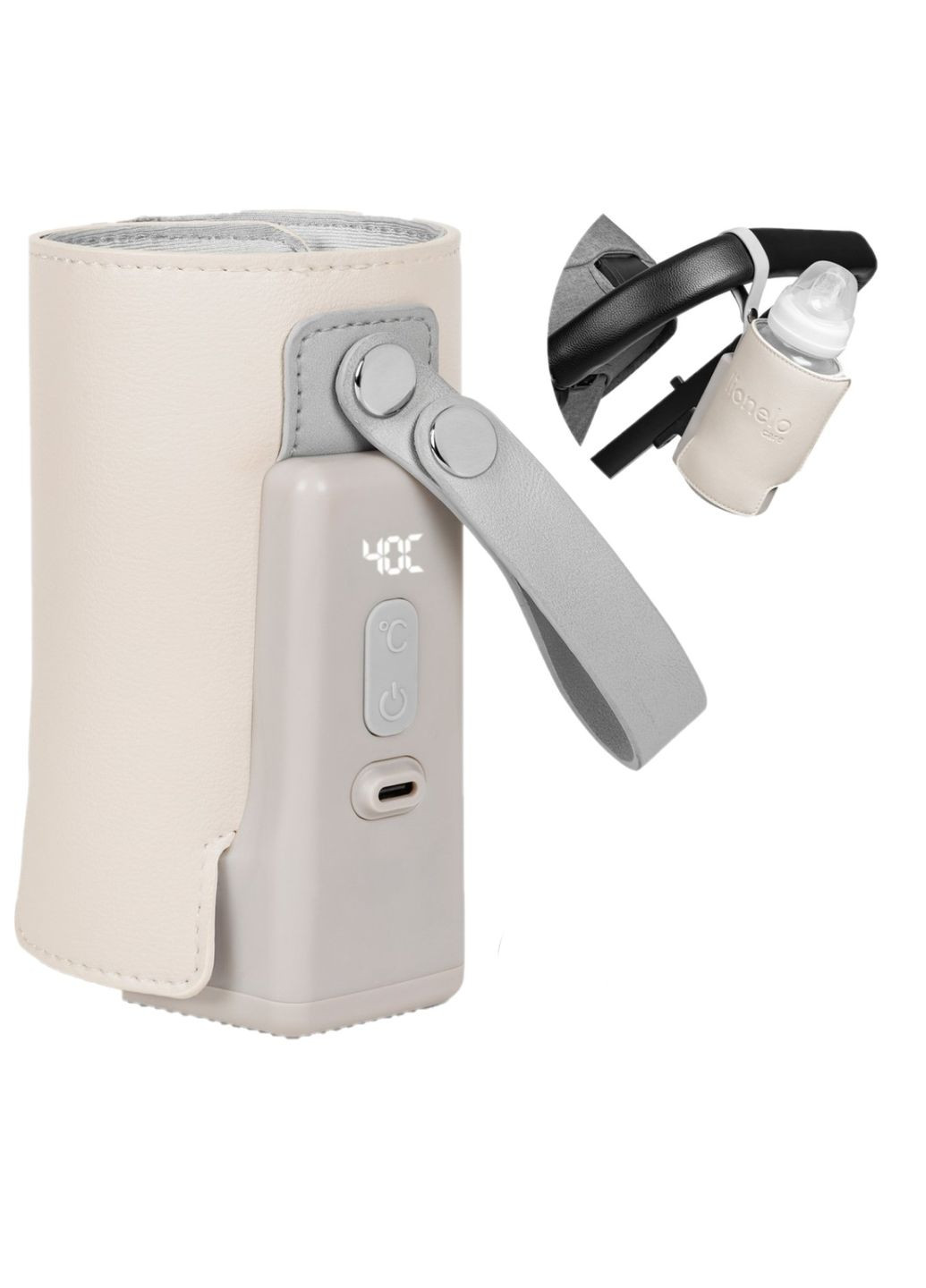 Подогреватель бутылочек Thermup Go Plus Beige Sand Портативный () Lionelo LOC-THERMUP GO PLUS BEIGE SAND (328397192)