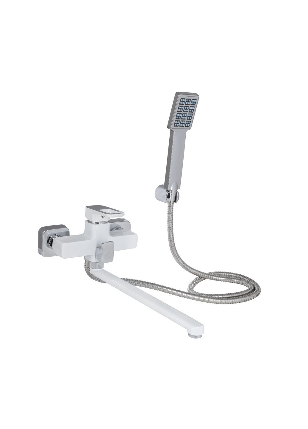 Смеситель для ванны Wawel с поворотным изливом (c душевым гарнитуром) (k35) LDWAW005WHI45399 White LIDZ 005 (341326344)