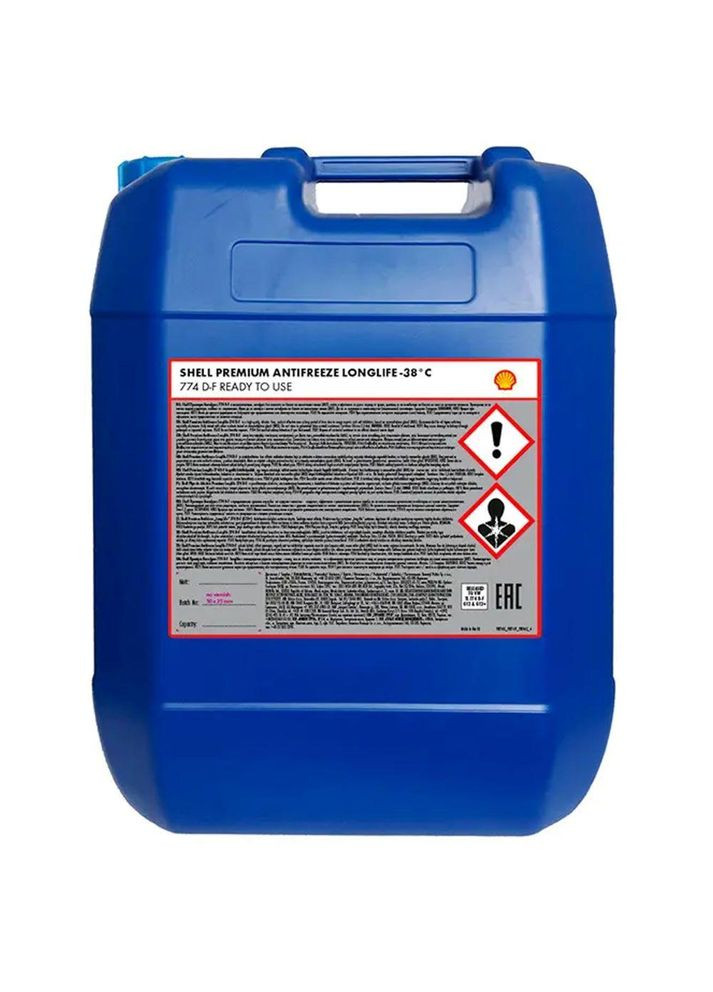 Premium Ant. LL RTU 774DF, 20л — Готов к использованию антифриз Long Life G12++ Shell (365811984)