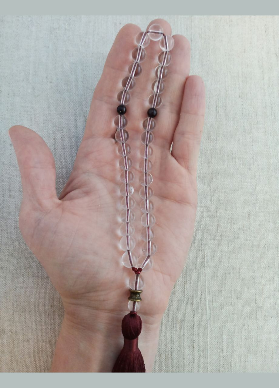 Чотки Гірський кришталь 33 намистини No Brand (331293550)