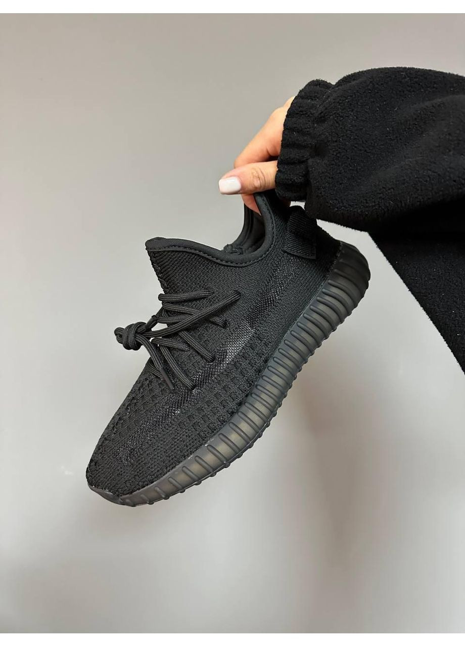 КРОСІВКИ ЖІНОЧІ ADIDAS YEEZY BOOST 350 BLACK V2 АДІДАС ІЗІ БУСТ No Brand чорні демісезони (367174060)