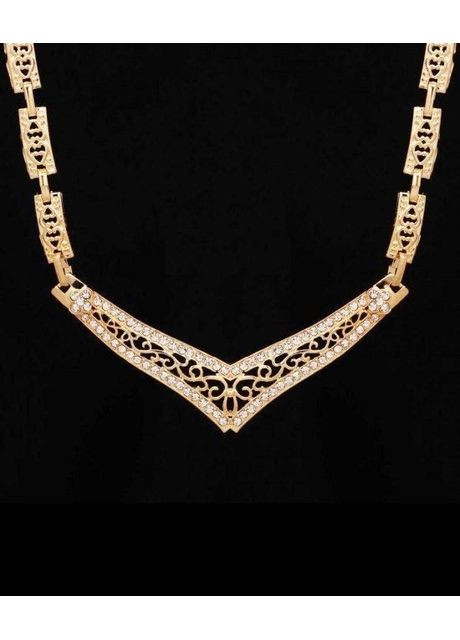 Ажурное колье в стразах, 9408-1 No Brand (350936885)