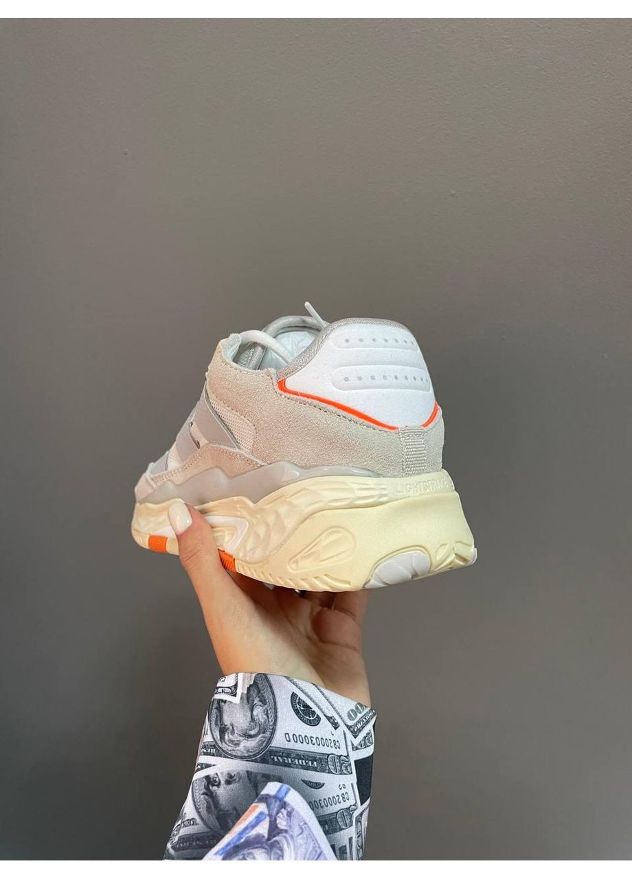 Бежевые демисезонные кроссовки мужские adidas niteball beige orange адидас найтбол No Brand