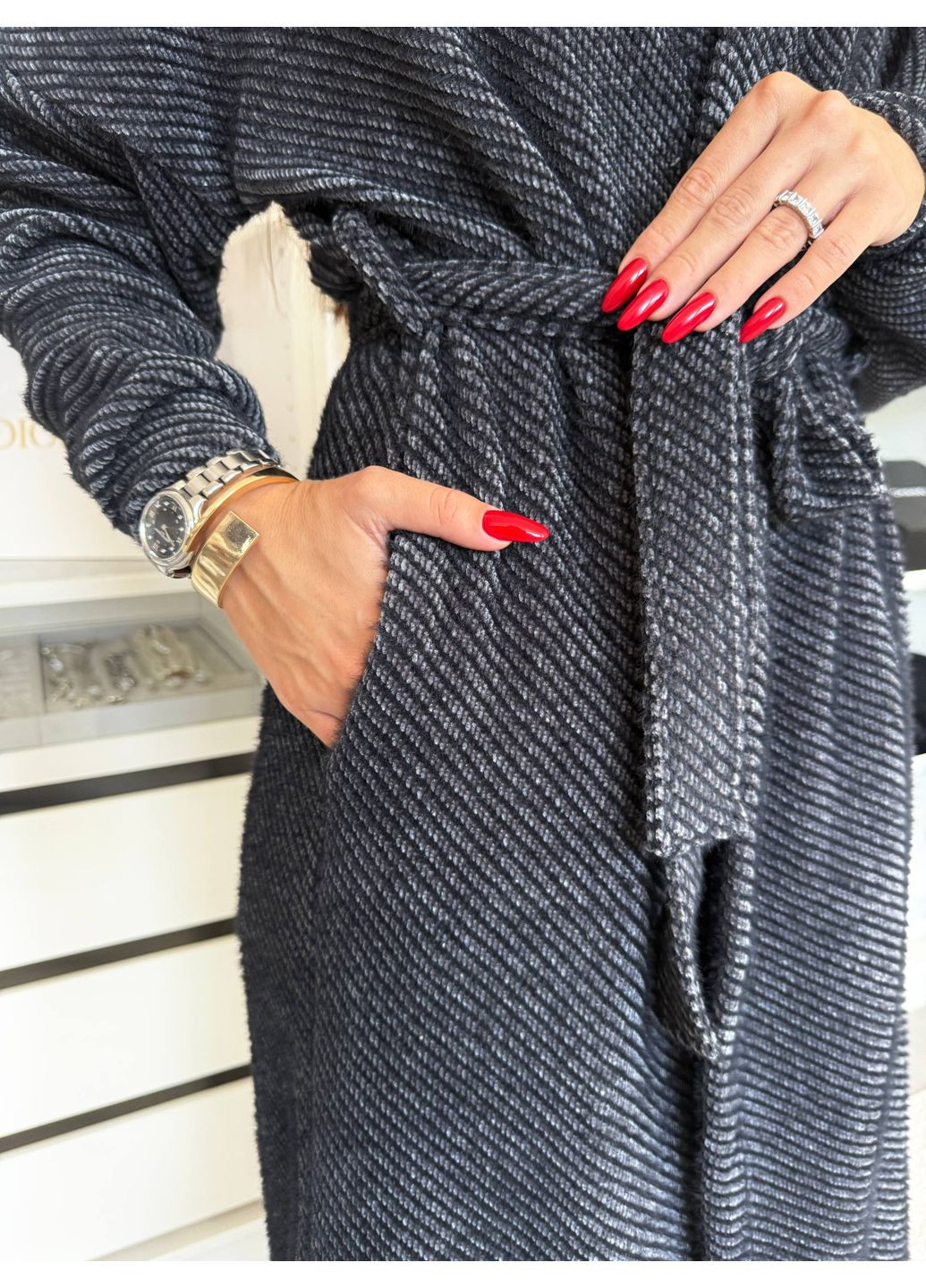 Графитовый кардиган Osoblyva