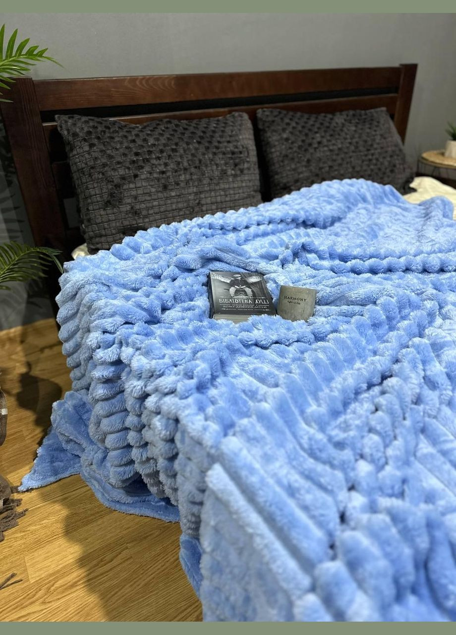 Плед королевский шарпей Двуспальный 180 х 220 см (П4К-post-sharp-max-002-22) No Brand (323160925)