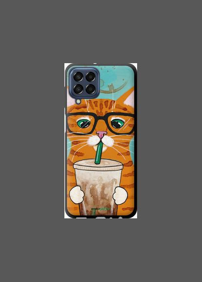 Чехол на Samsung Galaxy M33 M336B Зеленоглазый кот в очках "4054b-2633-2448" Endorphone (362605685)