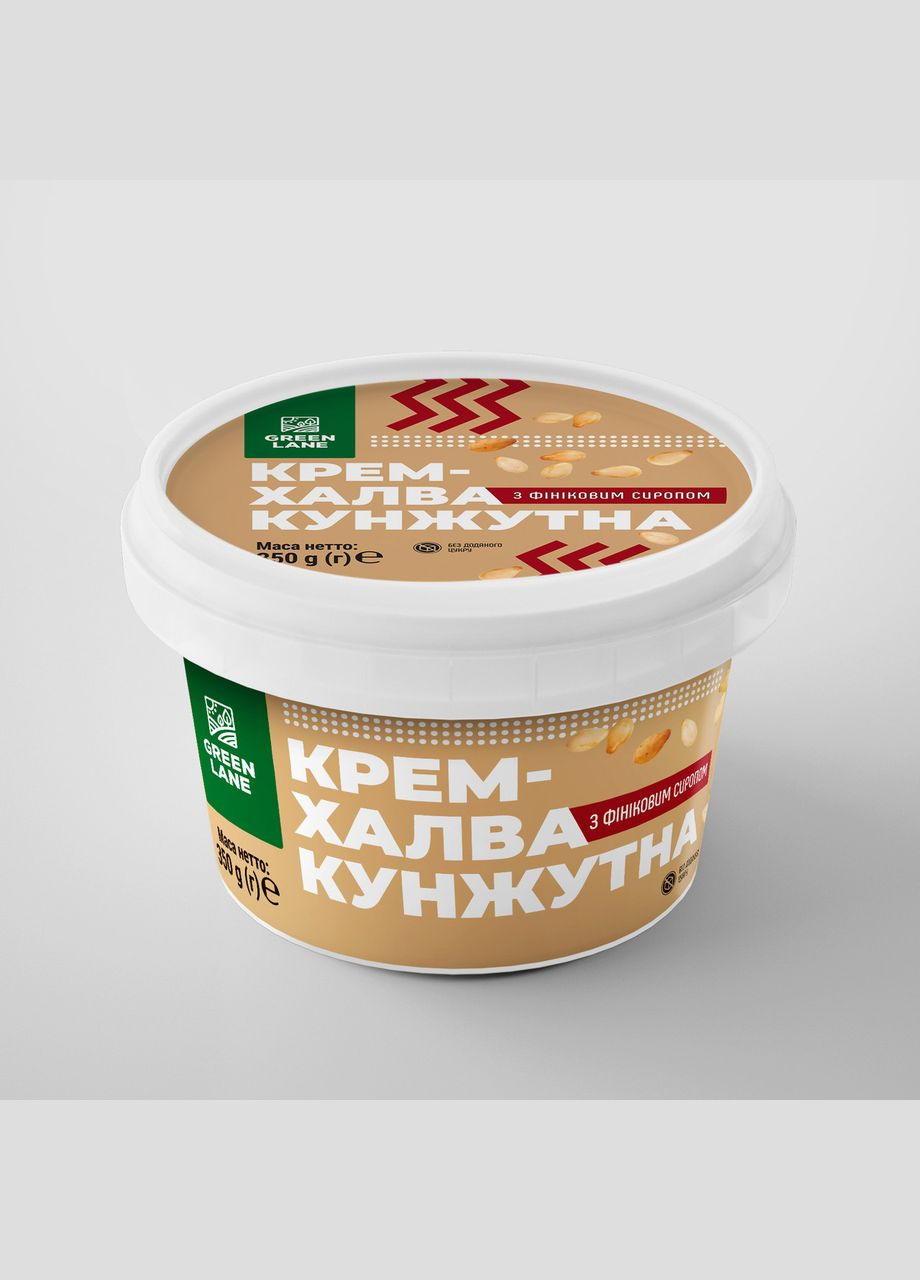 Паста насіння кунжуту (крем-халва) з фініковим сиропом 350 г, без доданого цукру, консервантів GREEN LANE (315351322)