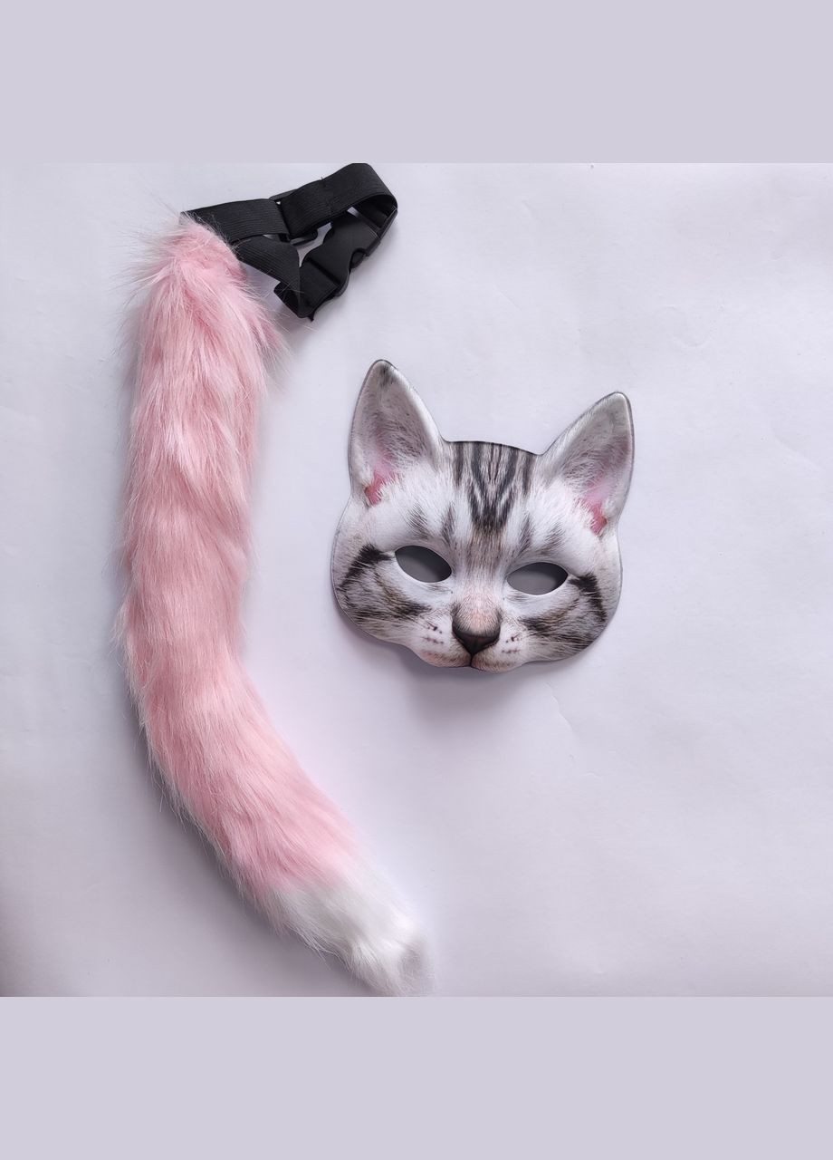 Набор для квадробики (маска, хвост) Костюм Котика No Brand (333163117)