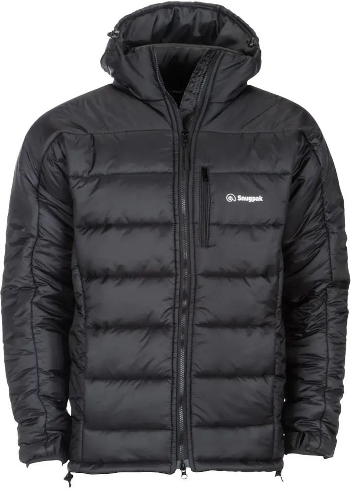 Черная демисезонная куртка glacier 9 black Snugpak