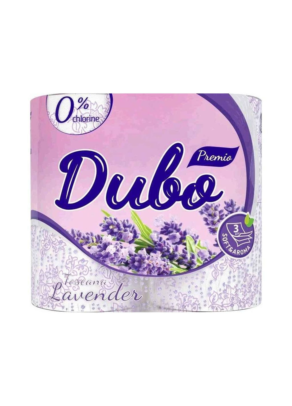 Туалетний папір 4шт 3шар на гільзі Toscana Lavender ТМ ДИВО Диво (315515924)