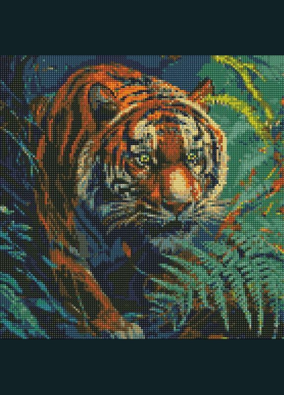 Набор с алмазной мозаикой "Повелитель джунглей" 40х40см Ідейка (332005016)