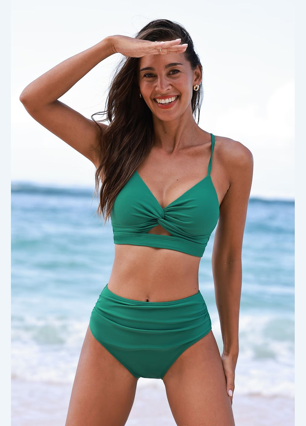 Зеленый летний купальник CUPSHE