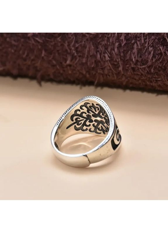 Каблучка срібляста турецька два мечі півмісяць із зіркою регульований 17-22 OrnatusDivinus695 Fashion Jewelry (368854806)