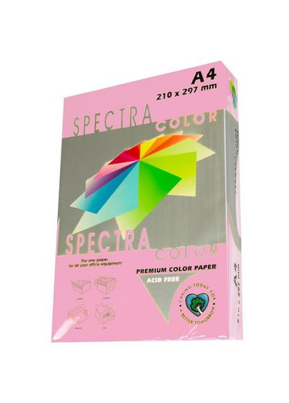 Бумага цветная А4, 80 г/м2 IT 170 Pink, розовая 50 листов Spectra Color (281999657)