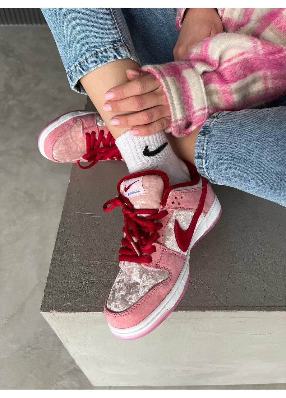 Белые демисезонные кроссовки мужские nike sb dunk low strangelove найк сб данк No Brand