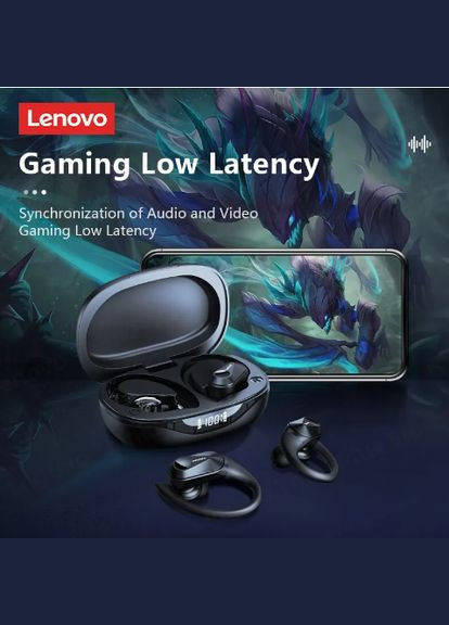 Беспроводные наушники LP75 ThinkPlus Bluetooth 5.3 для iPhone/Android (Black) Lenovo (297869180)
