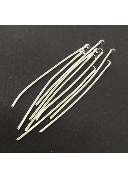 5г - Гвоздик-пин 4 см, цвет Светлое серебро Plus-plus (354794249)